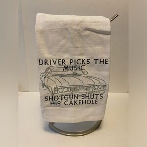 Supernatural Embroidered Towel - Baby Sam Dean Winchester Impala